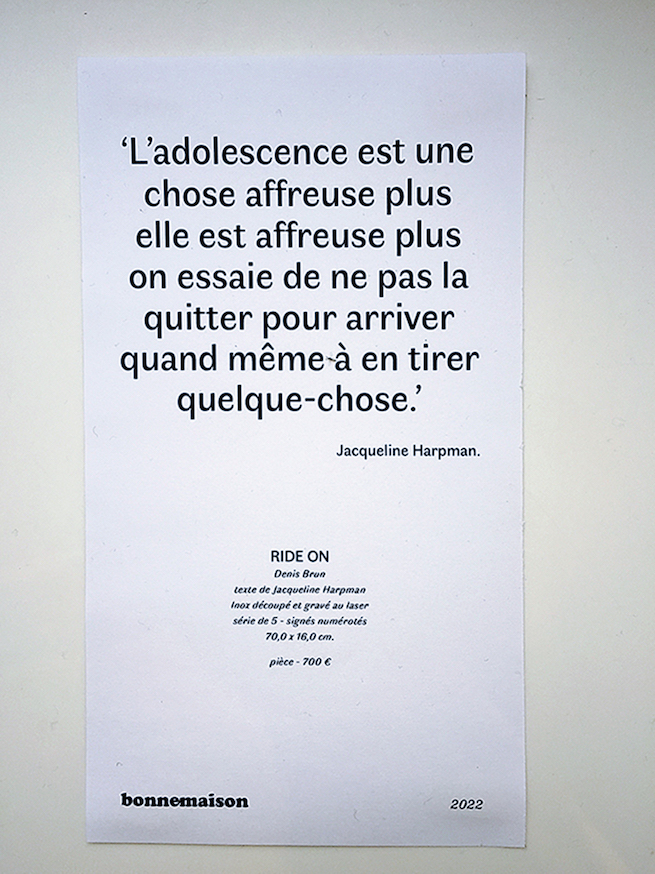 Denis BRUN - Every Day Should Be A Holiday, Exposition du 21 avril au 24 juillet 2022 - Galerie Bonnemaison Liège