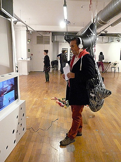 Denis BRUN - Christmas Art Fair, avec Hybrid, Galerie du 5ème, Galeries Lafayette, Marseille - 2013