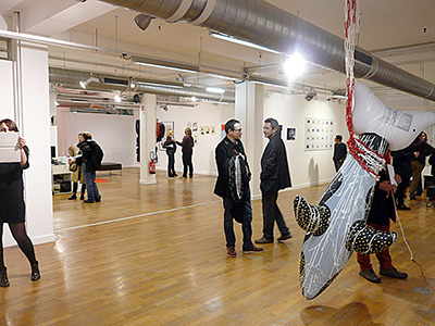 Denis BRUN - Christmas Art Fair, avec Hybrid, Galerie du 5ème, Galeries Lafayette, Marseille - 2013