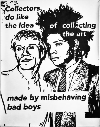 Denis BRUN, Dis Moi Oui.
Encre de Chine sur papier Canson - 116/150cm - 2025.