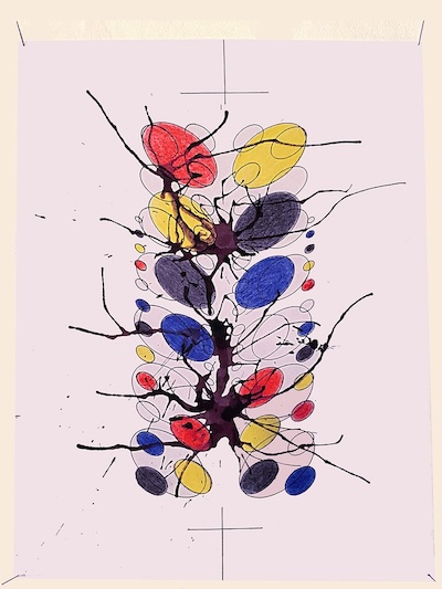 Denis BRUN, Cells doing their things
Crayon et encre de Chine sur papier
21/29,7cm - 2022