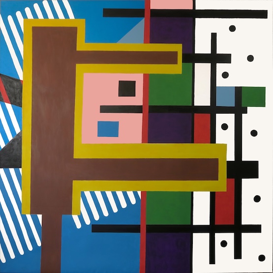 Denis BRUN - Peinture Générique 1 - Tribute to a laughing word - Peinture polydirectionnelle - Acrylique sur toile - 190/190cm - 2026 